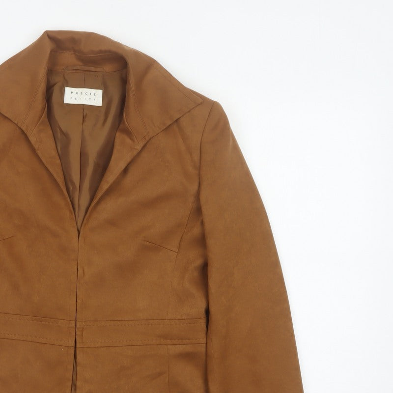 Precis Petite Women’s Brown UK 12 Tailored Single-Breasted Blazer