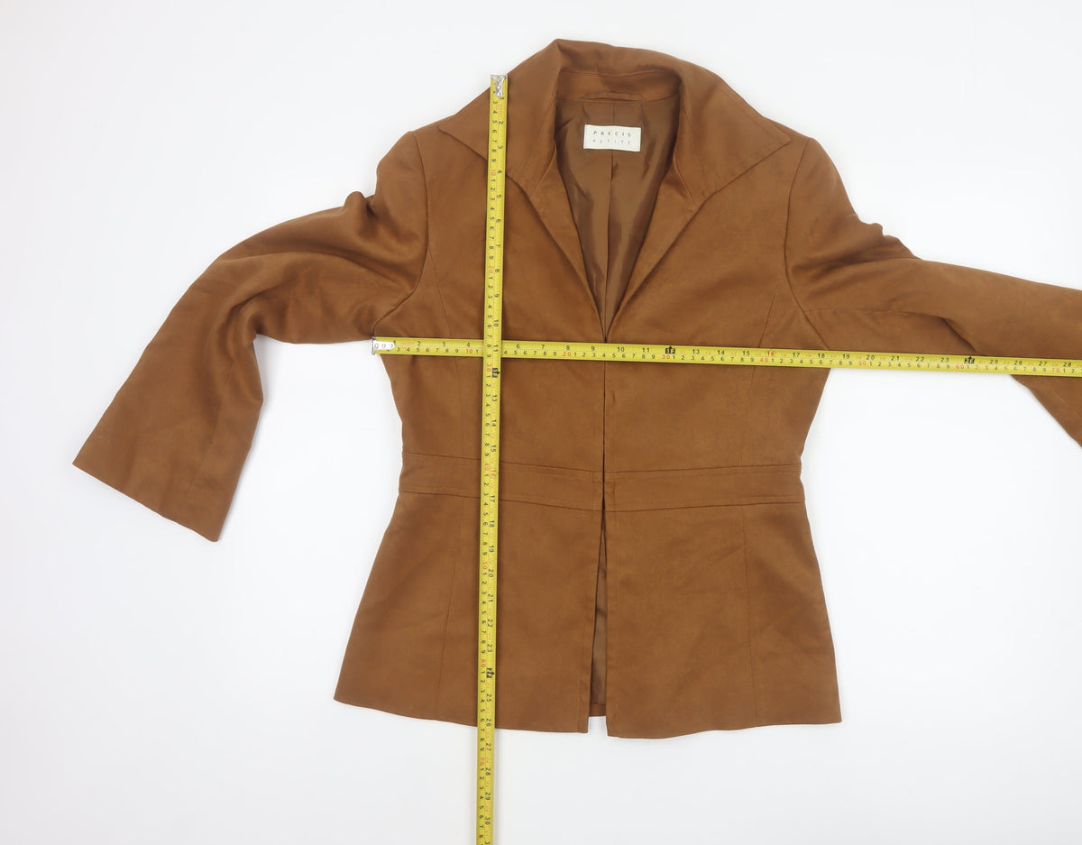 Precis Petite Women’s Brown UK 12 Tailored Single-Breasted Blazer