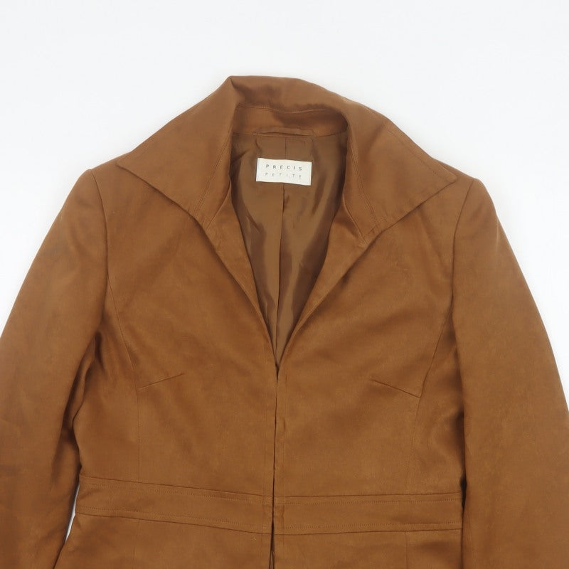 Precis Petite Women’s Brown UK 12 Tailored Single-Breasted Blazer
