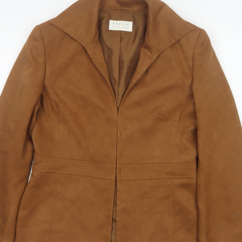 Precis Petite Women’s Brown UK 12 Tailored Single-Breasted Blazer
