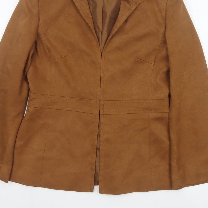 Precis Petite Women’s Brown UK 12 Tailored Single-Breasted Blazer