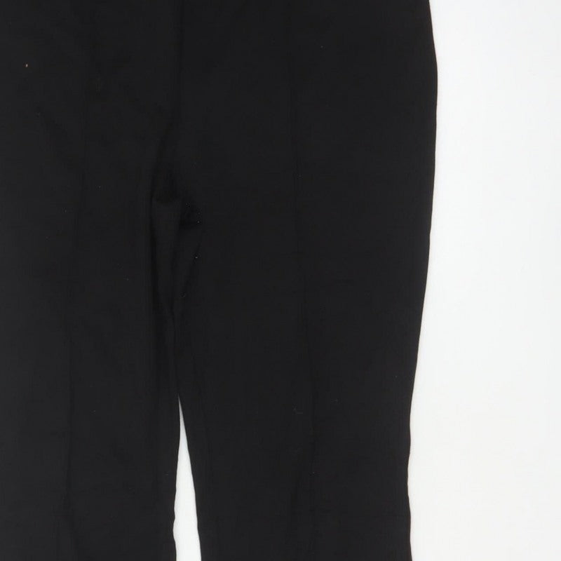 Max Women’s Black UK 10/12 Flared Pull-On Stretch Trousers