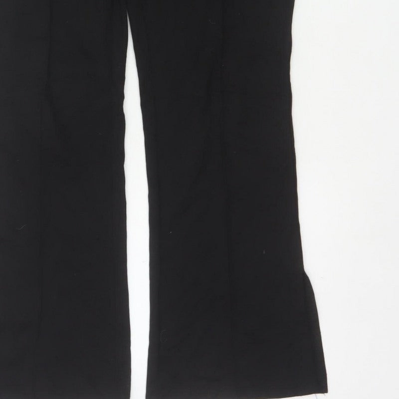 Max Women’s Black UK 10/12 Flared Pull-On Stretch Trousers