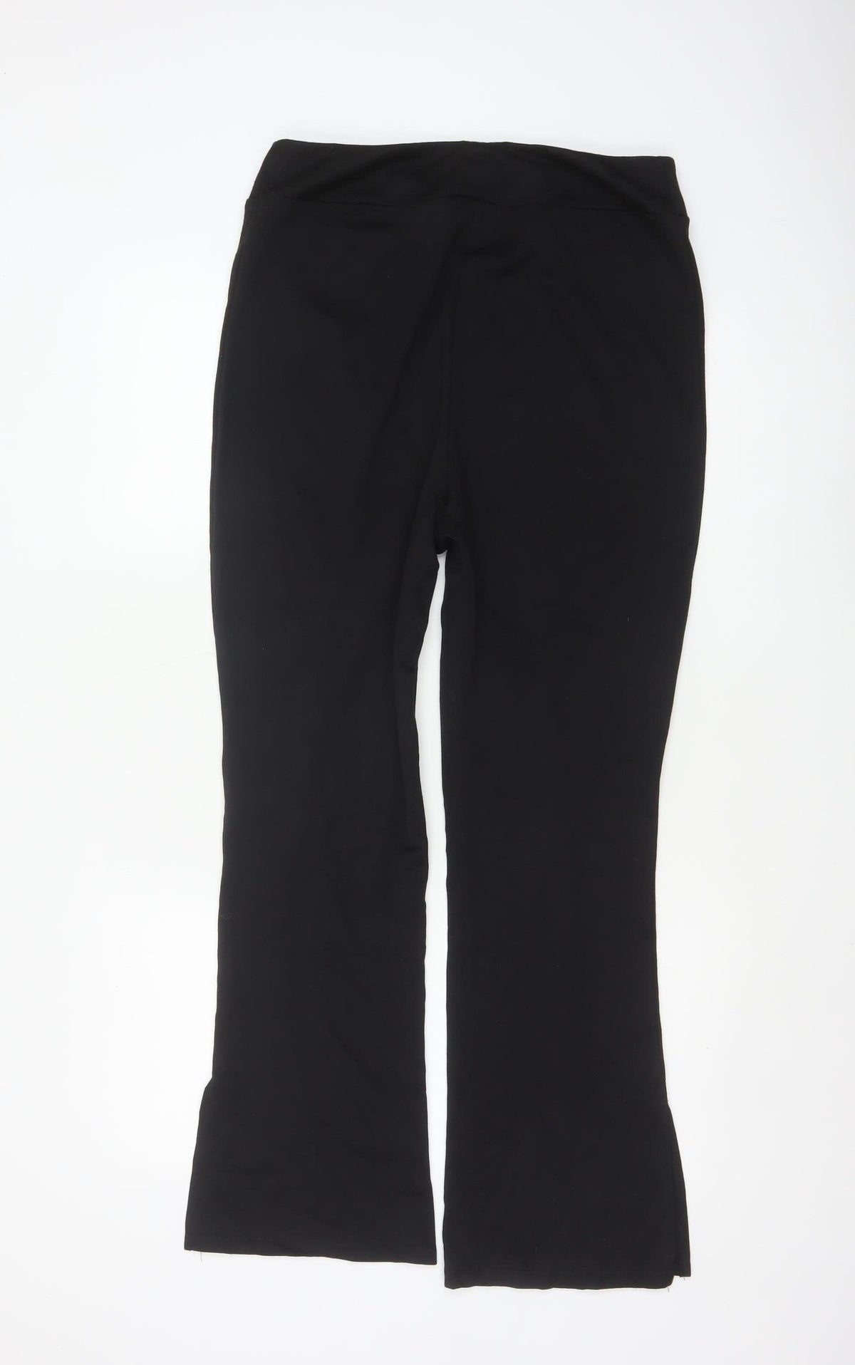 Max Women’s Black UK 10/12 Flared Pull-On Stretch Trousers