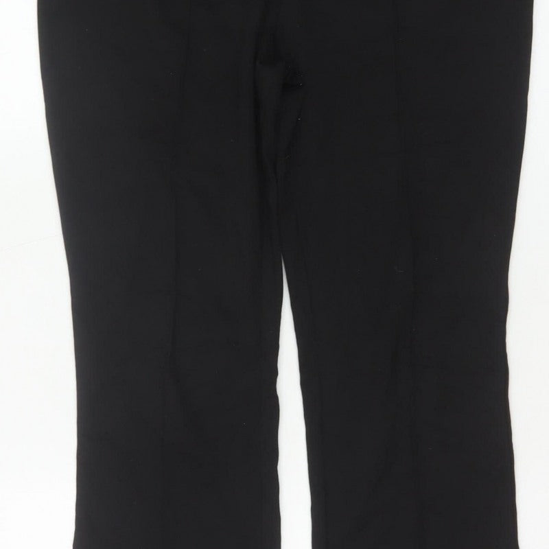 Max Women’s Black UK 10/12 Flared Pull-On Stretch Trousers