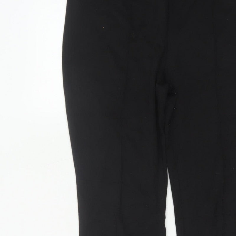 Max Women’s Black UK 10/12 Flared Pull-On Stretch Trousers