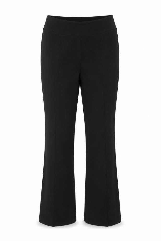 Max Women’s Black UK 10/12 Flared Pull-On Stretch Trousers