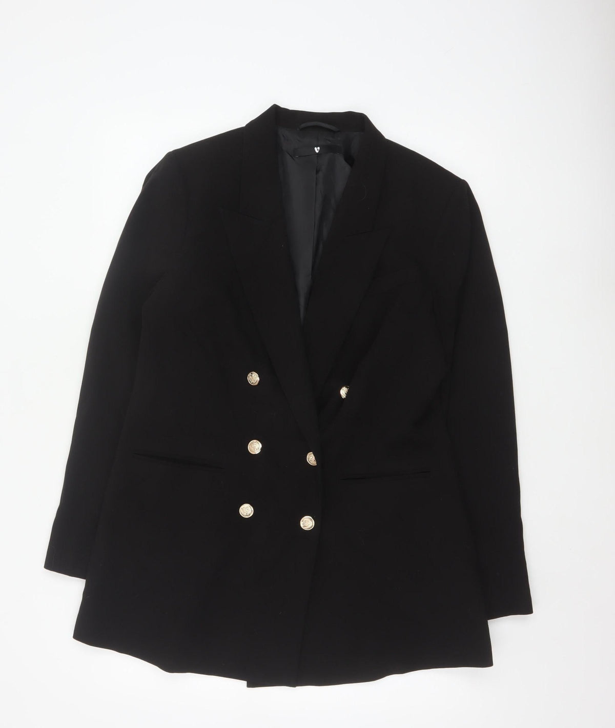 By Very Women’s Black Size 16 Double-Breasted Peak Lapel Blazer