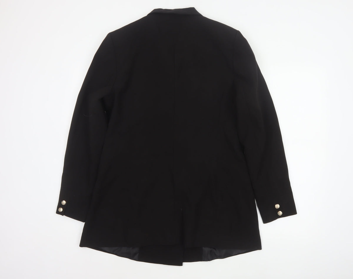 By Very Women’s Black Size 16 Double-Breasted Peak Lapel Blazer