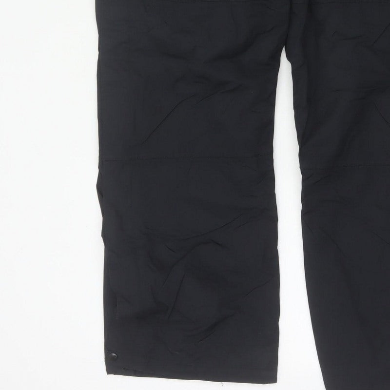 TOG24 Men's Black Size S 32 Rain Trousers Waterproof Drawstring