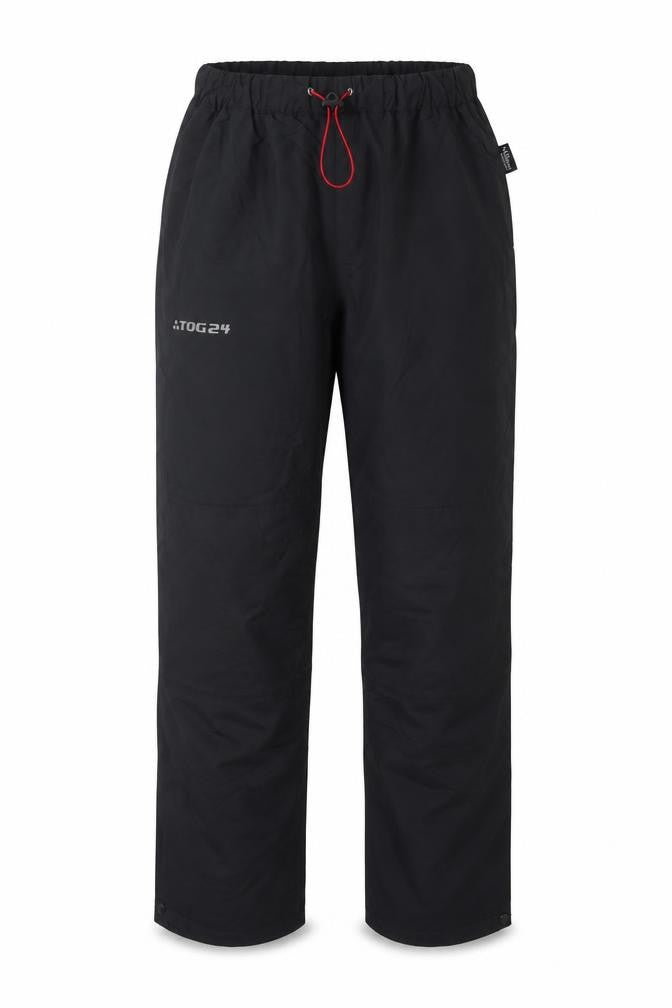 TOG24 Men's Black Size S 32 Rain Trousers Waterproof Drawstring