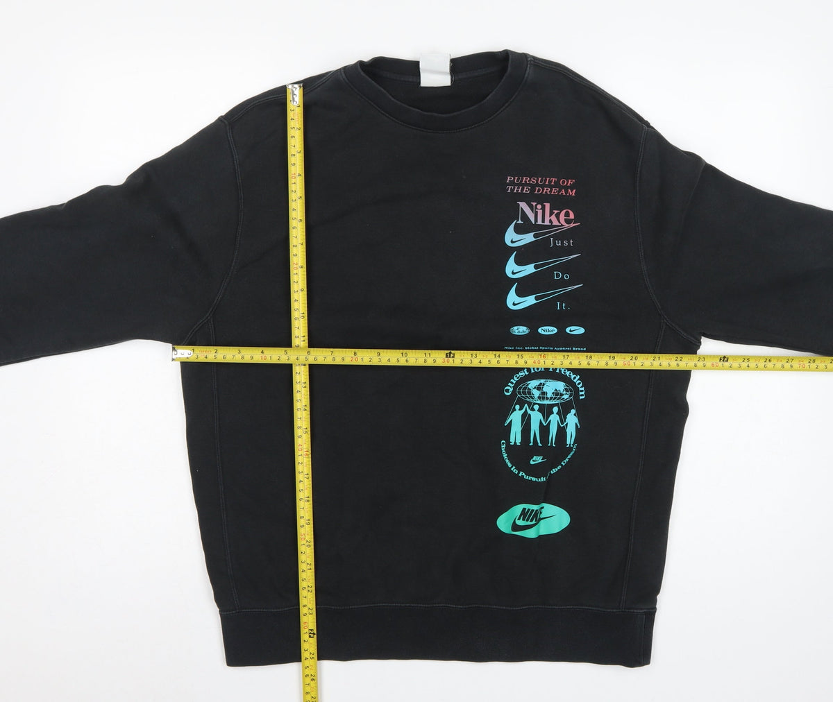 Nike Men’s Black M Graphic Print Fleece Pullover Sweatshirt