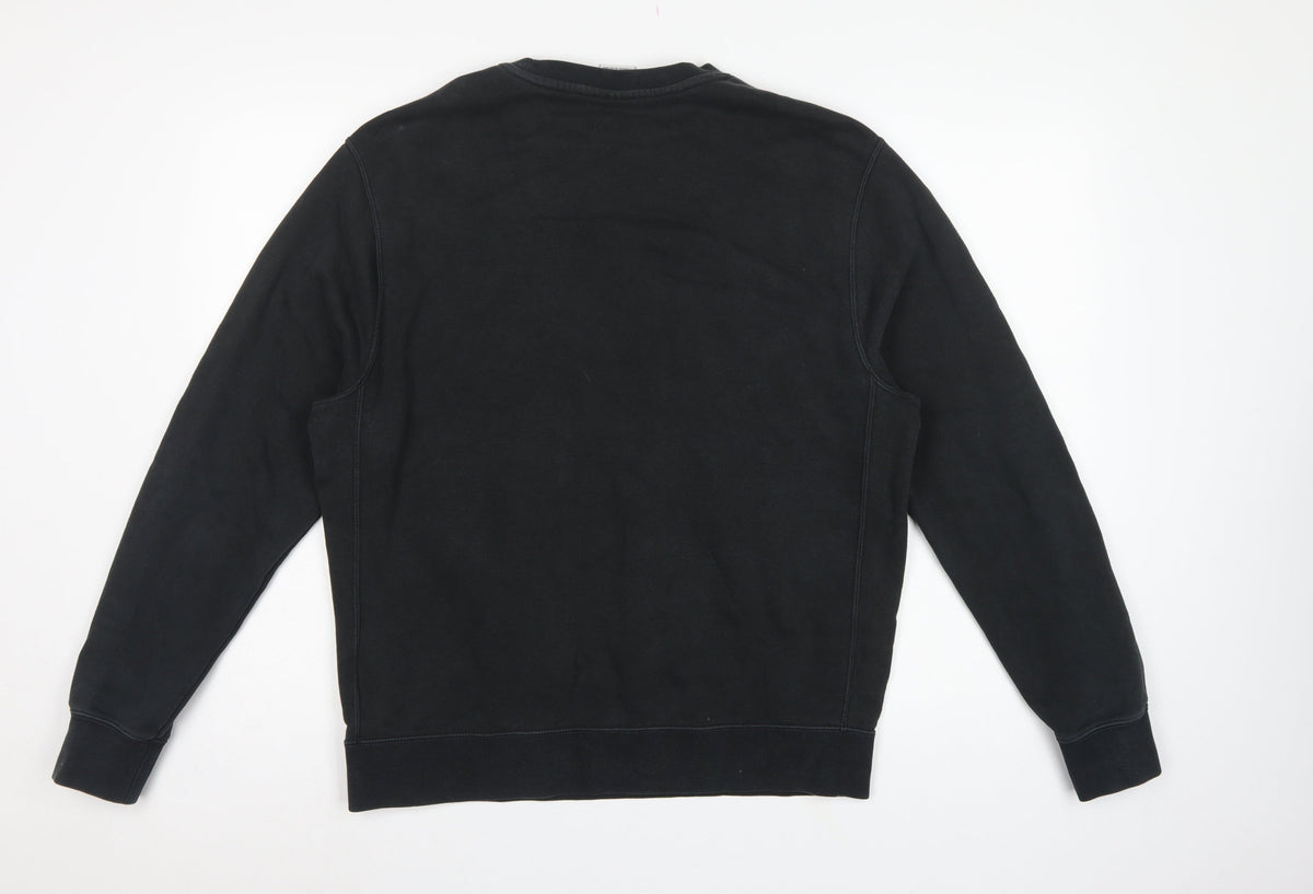 Nike Men’s Black M Graphic Print Fleece Pullover Sweatshirt