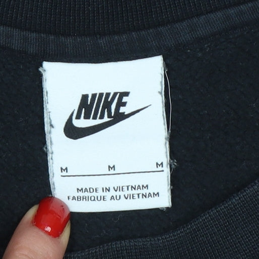 Nike Men’s Black M Graphic Print Fleece Pullover Sweatshirt