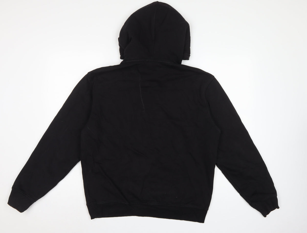 Weekday Women’s Black M Pullover Hoodie Hooded Kangaroo Pocket