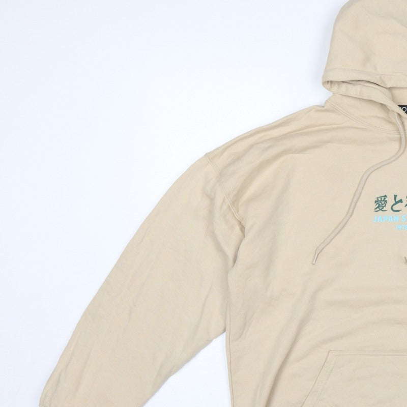 Noir Menswear Men's Beige L Pullover Hoodie Japan Studio Graphic Print