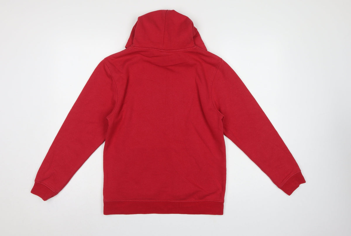 Saltrock Boys Red Age 13 Pullover Hoodie Logo Graphic Fleece