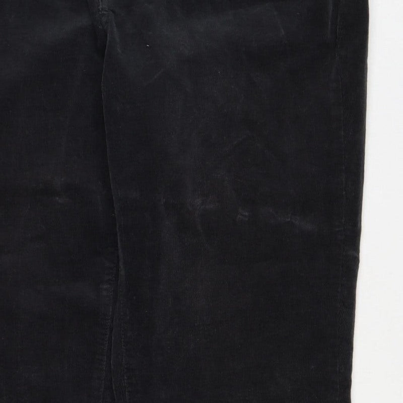 Talbots Women’s Black Size 10 Corduroy Bootcut 5-Pocket Trousers