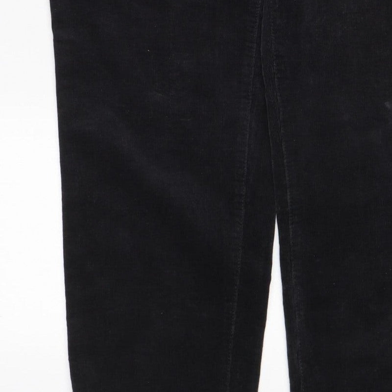 Talbots Women’s Black Size 10 Corduroy Bootcut 5-Pocket Trousers