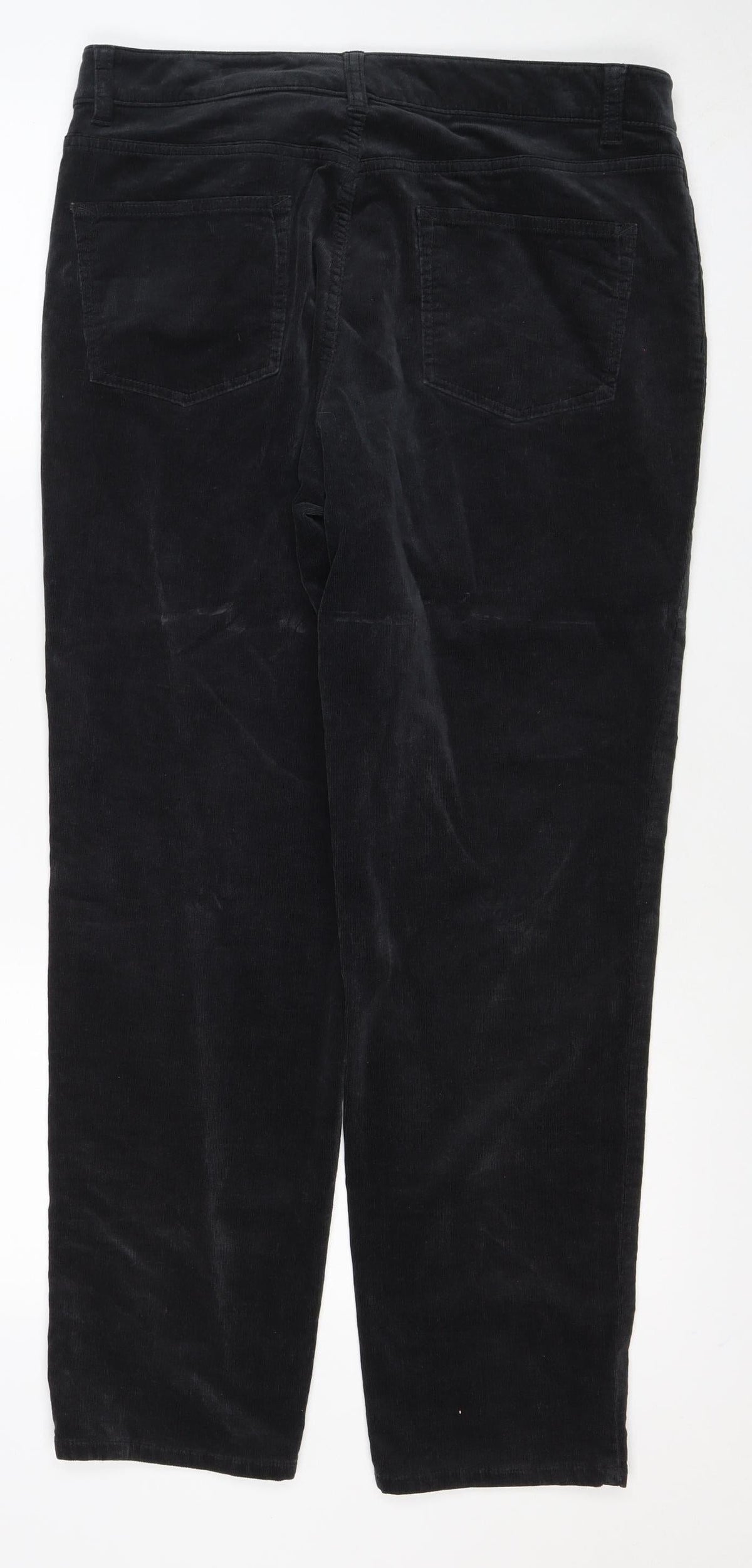 Talbots Women’s Black Size 10 Corduroy Bootcut 5-Pocket Trousers