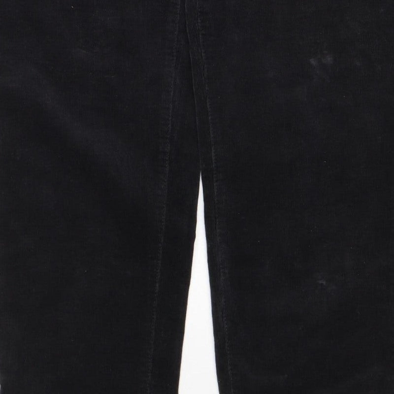 Talbots Women’s Black Size 10 Corduroy Bootcut 5-Pocket Trousers