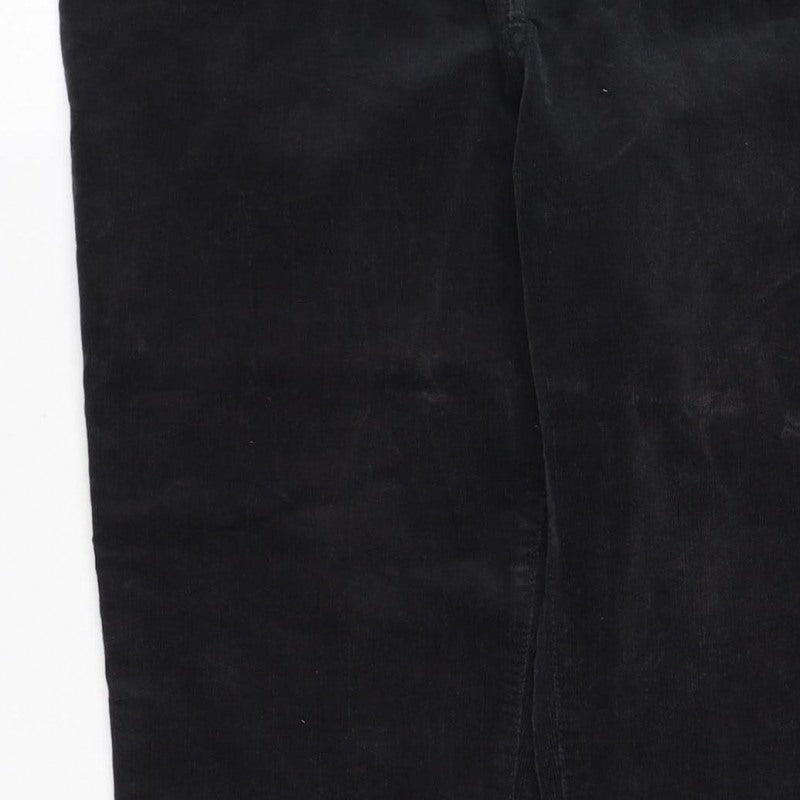 Talbots Women’s Black Size 10 Corduroy Bootcut 5-Pocket Trousers