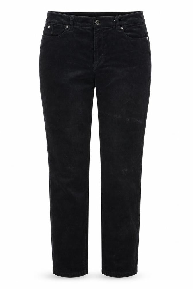 Talbots Women’s Black Size 10 Corduroy Bootcut 5-Pocket Trousers