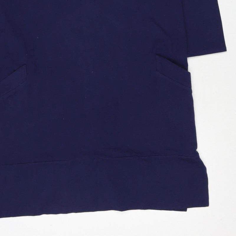 Mary Kay Women’s Blue M Jersey Jacket Dress Long Sleeve Pockets