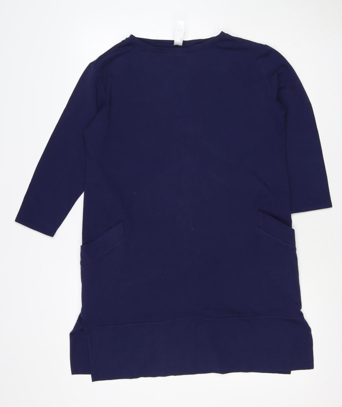 Mary Kay Women’s Blue M Jersey Jacket Dress Long Sleeve Pockets