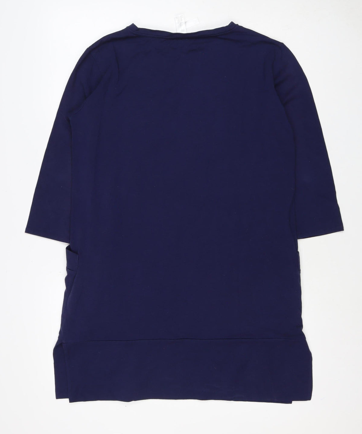 Mary Kay Women’s Blue M Jersey Jacket Dress Long Sleeve Pockets