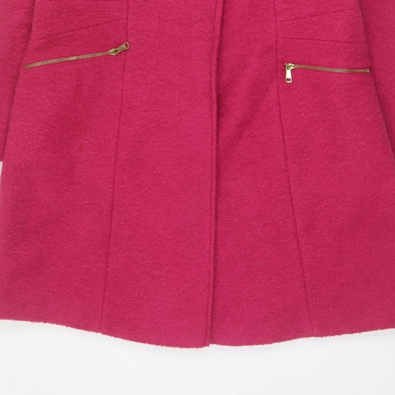 Bonmarché Women’s Pink Size 16 Mid-Length Overcoat Zip Pockets