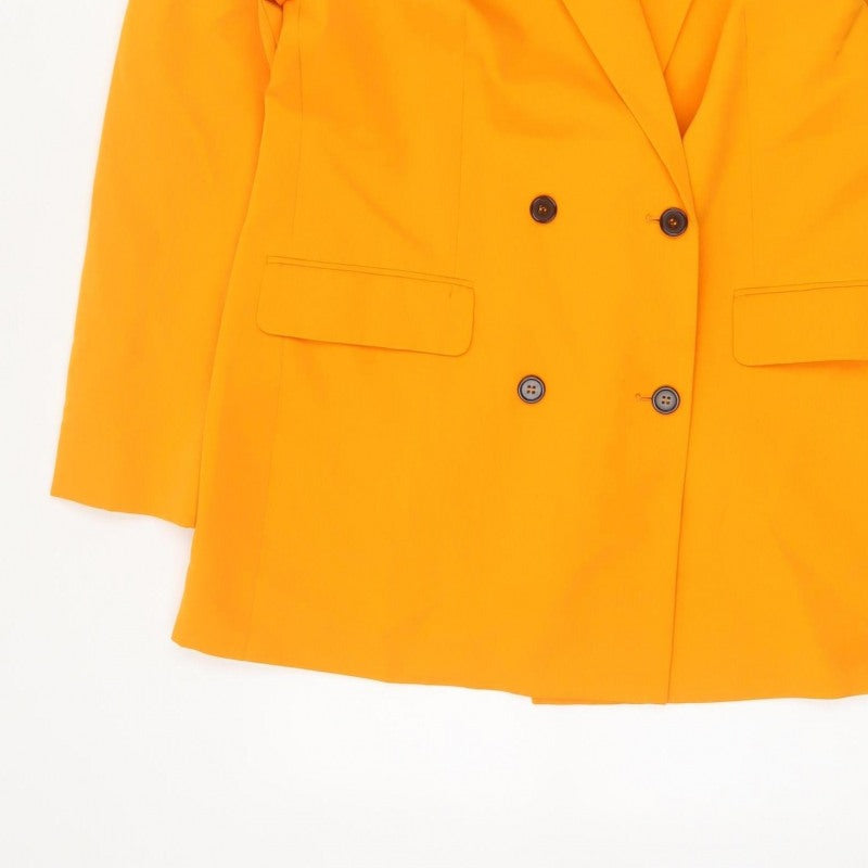 M Women’s Orange UK 14 Double-Breasted Blazer Smart Tailored Jacket