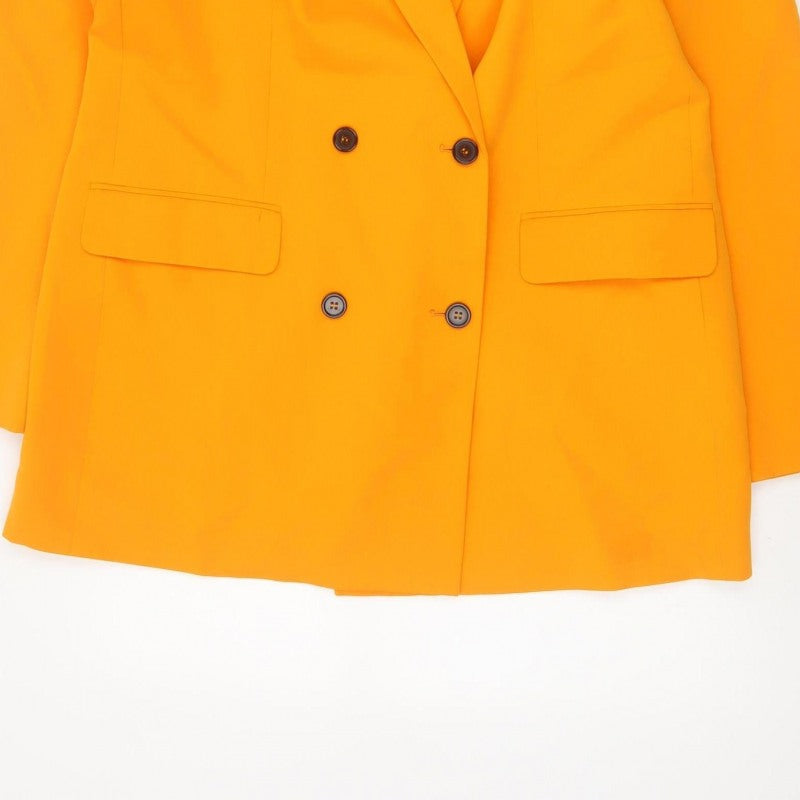 M Women’s Orange UK 14 Double-Breasted Blazer Smart Tailored Jacket