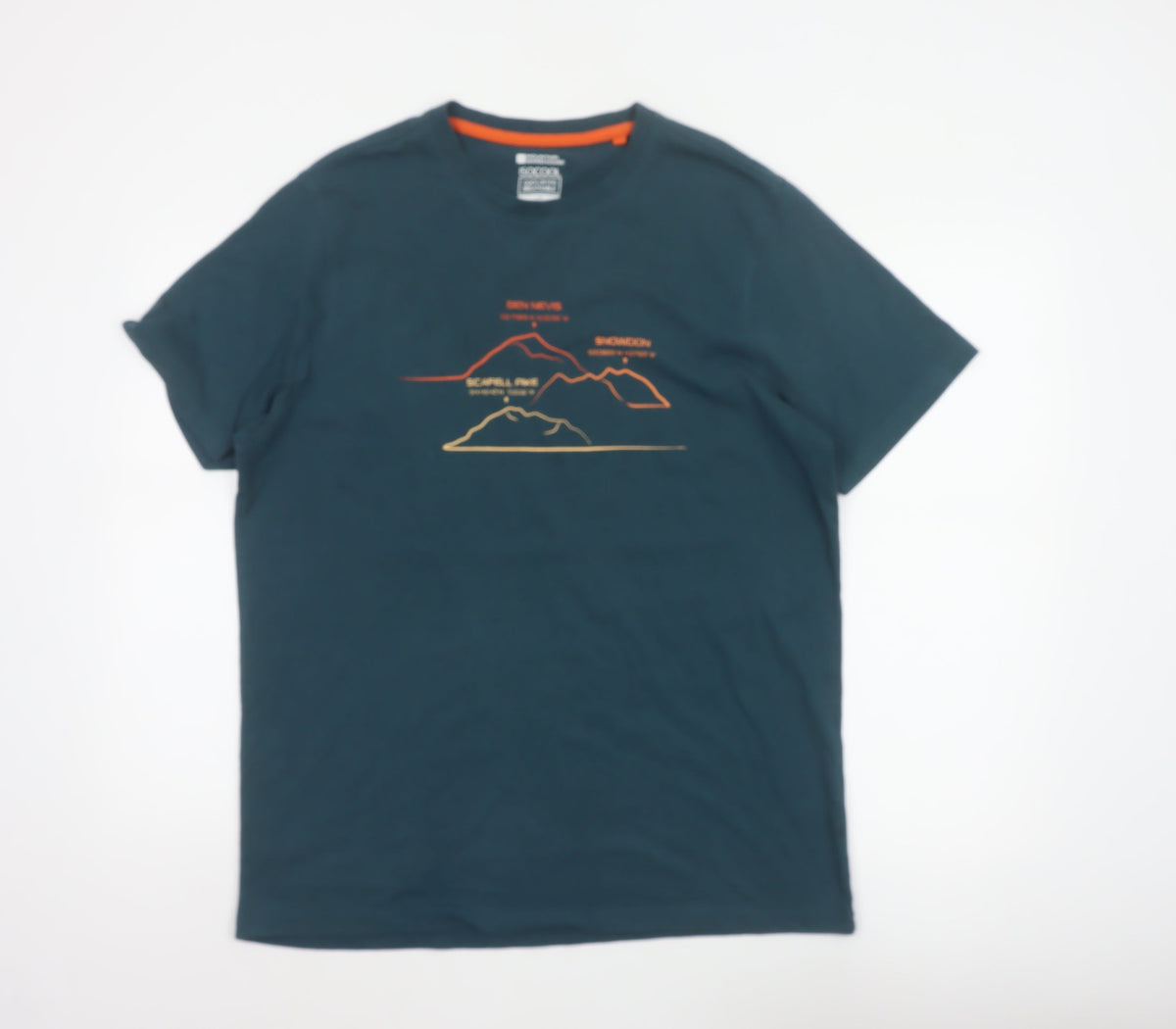 Mountain Warehouse Men’s Blue L ISOCool Outdoor Graphic T-Shirt