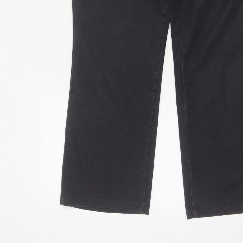 Per Una Women’s Black UK 10 High Rise Bootcut Stretch Jeans
