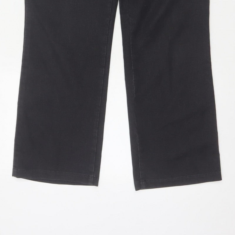 Per Una Women’s Black UK 10 High Rise Bootcut Stretch Jeans