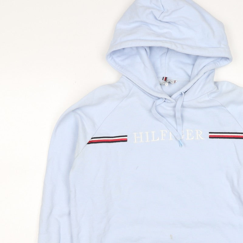 Tommy Hilfiger Women’s Blue S Pullover Logo Hoodie