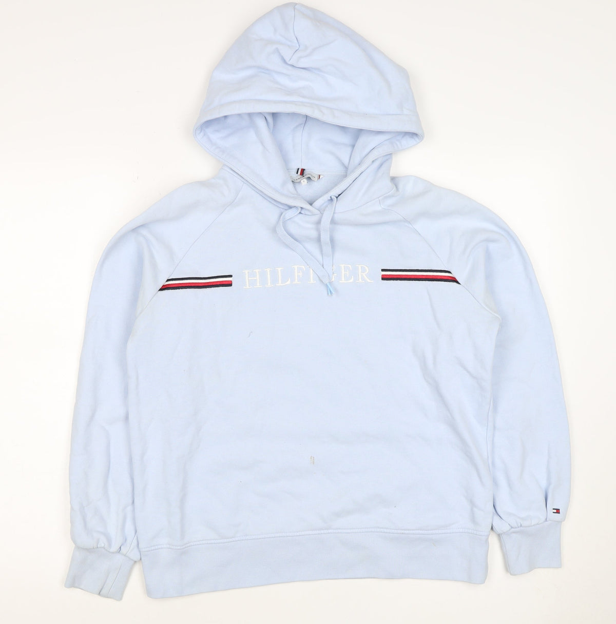 Tommy Hilfiger Women’s Blue S Pullover Logo Hoodie