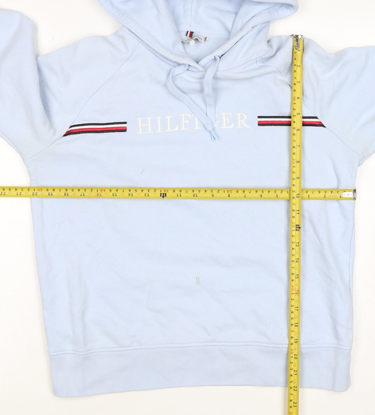 Tommy Hilfiger Women’s Blue S Pullover Logo Hoodie