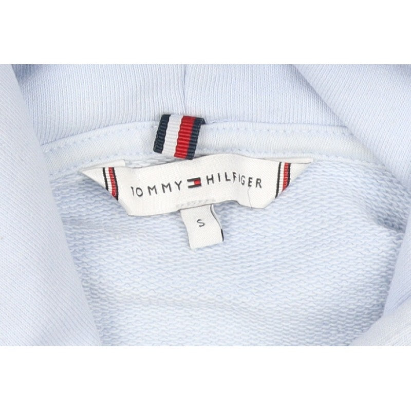 Tommy Hilfiger Women’s Blue S Pullover Logo Hoodie