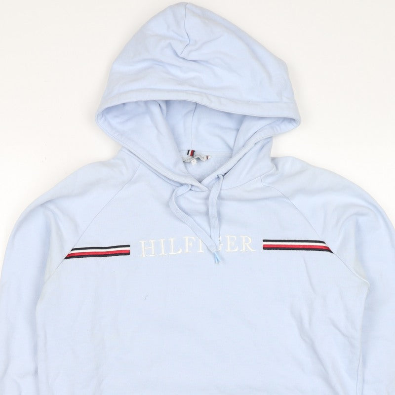 Tommy Hilfiger Women’s Blue S Pullover Logo Hoodie