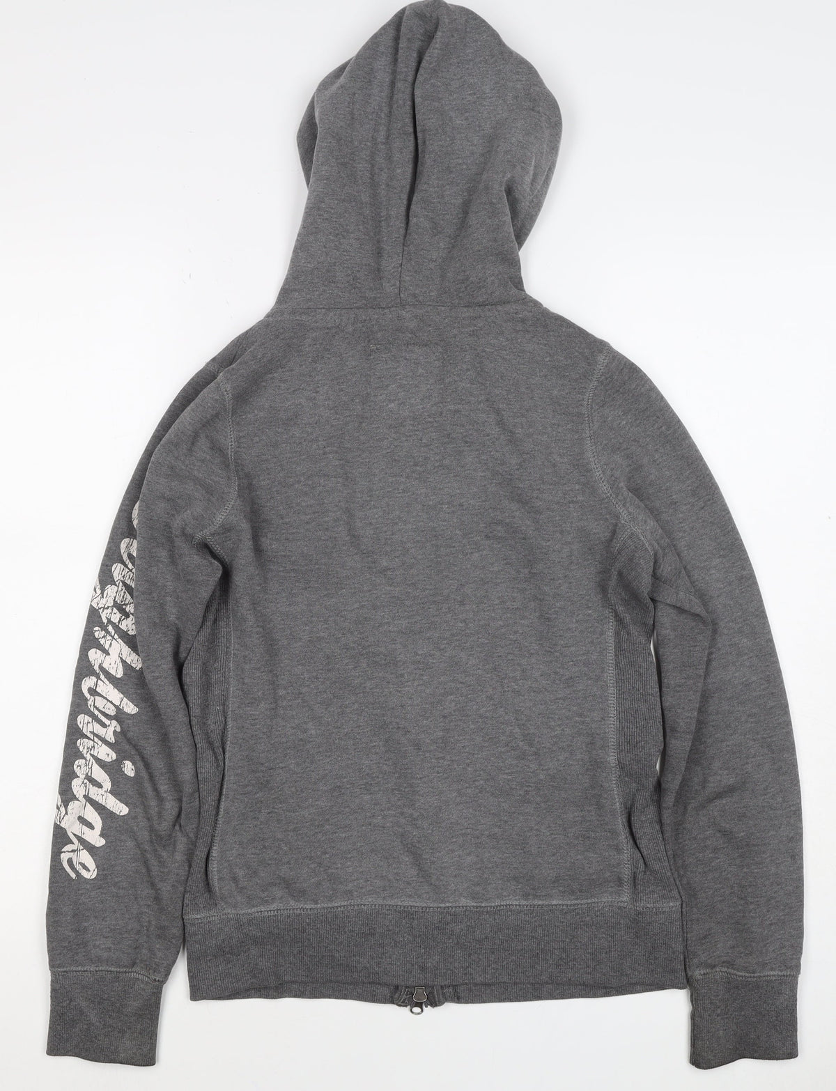 Authentic Apparel Women’s Grey Size 8 Full Zip College Hoodie