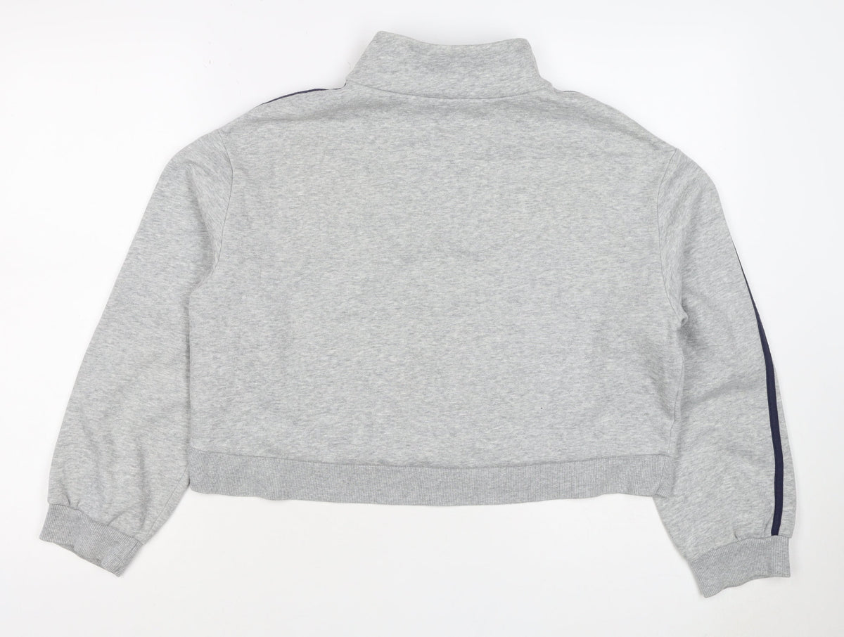 H&M Divided Women’s Grey M Manhattan USA 1/4 Zip Sweatshirt