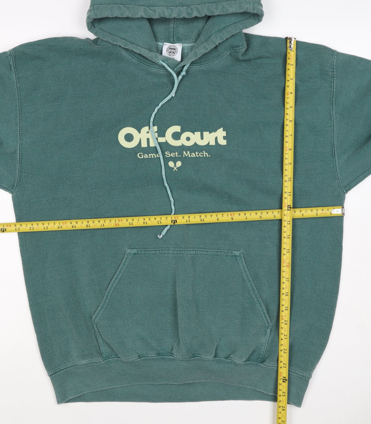 Off-Court Women’s Green M Pullover Tennis Graphic Hoodie