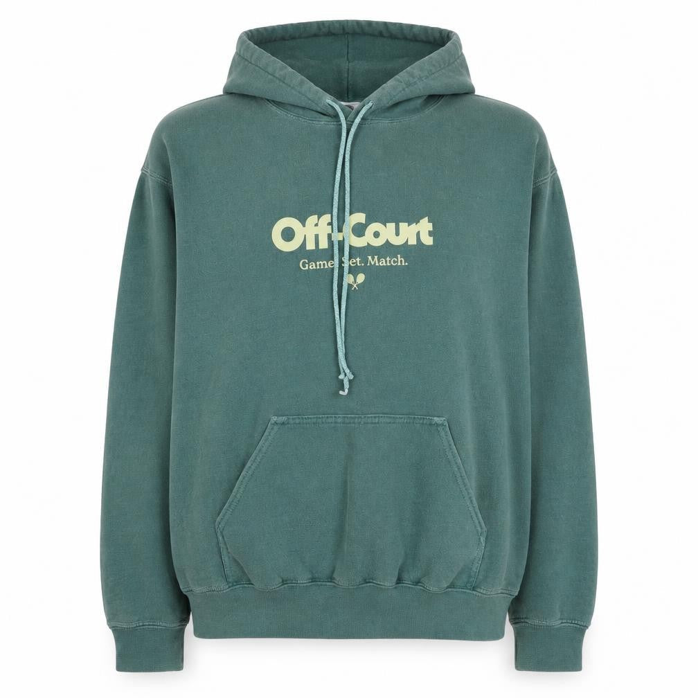 Off-Court Women’s Green M Pullover Tennis Graphic Hoodie