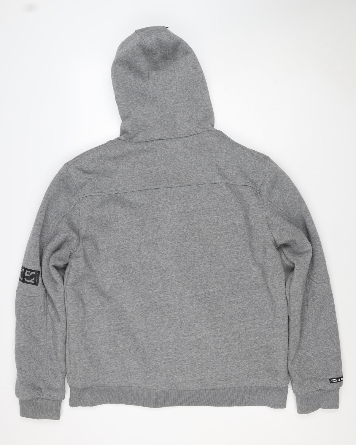 Rawcraft Men’s Grey 2XL Hooded Fleece Lined Button Zip Jacket