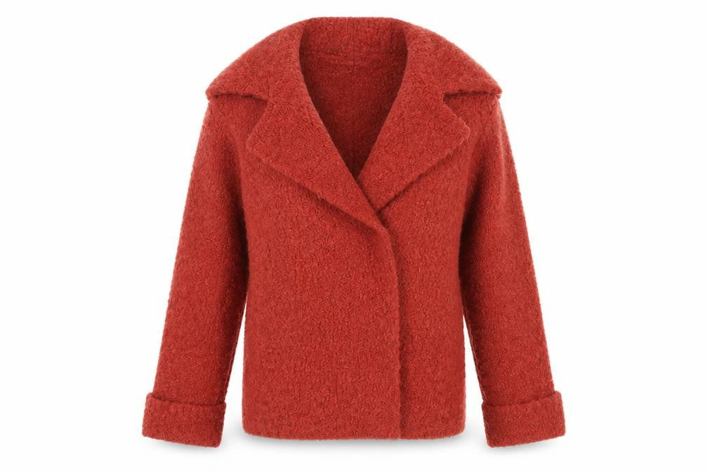 Marks & Spencer Women’s Red Textured Open Cardigan Size S