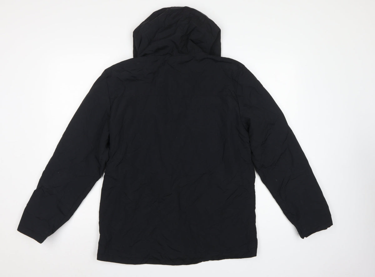 Marks & Spencer Boys Black 14-15 Years Hooded Stormwear Padded Parka Jacket