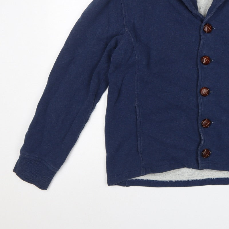 Barbour Men’s Blue XL Hooded Button Casual Basic Jacket