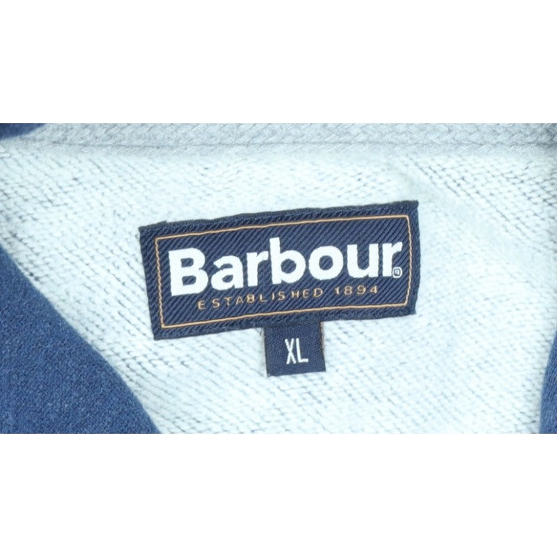 Barbour Men’s Blue XL Hooded Button Casual Basic Jacket